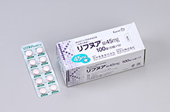 選択的P2X3受容体拮抗薬/咳嗽治療薬「リフヌア錠45mg」商品画像