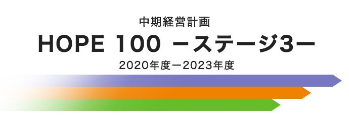 中期経営計画 HOPE 100 －ステージ3－ 2020年度-2023年度